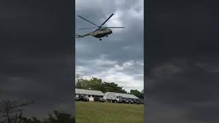 MUSEVENI AIRLIFTED TO PALLISA DISTRICT LANDS UNDER TIGHT SECURITY OF SFC GUARDS [upl. by Navonoj184]