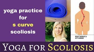 S curve scoliosis yoga practice [upl. by Nylirahs]