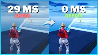 COMO TER 0 DELAY NO FORTNITE ATUALIZADO CAPITULO 5 [upl. by Livesay]