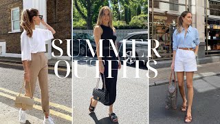 SUMMER CAPSULE WARDROBE  12 OUTFITS  Easy effortless and chic  Kate Hutchins [upl. by Yelahs]