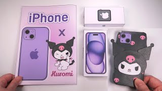 Paper Diy  쿠로미 iphone15 블라인드백 ASMR Sanrio Kuromi iphone15 Blind Bag [upl. by Alyn466]