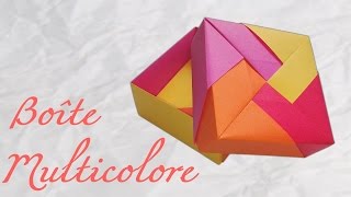 Origami  Boite en papier  tuto DIY [upl. by Gnol]