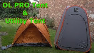 OLPRO Pop Up Festival Tent amp Pop Up Utility Tent 2018 UK Review [upl. by Assilym655]