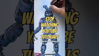 THIS is the right way to learn how to draw FNAF animatronics Timelapse shorts [upl. by Aihsenad]