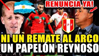 PERIODISTAS ARGENTINOS NO SE GUARDARON NADA Y CRITICARON JUEGO DE REYNOSO VS MARRUECOS [upl. by Narton]