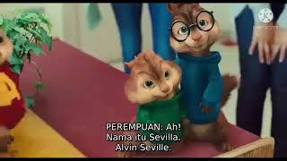 Alvin and the Chipmunks The Squeakquel  Enchanté mademoiselle Sub Indo [upl. by Boyt]