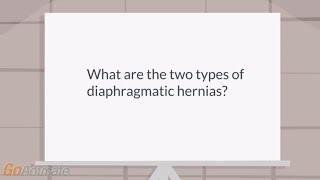 What are the 2 types of diaphragmatic hernias [upl. by Durston]