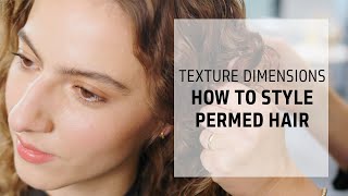 How to Maintain amp Style Permed Hair  Texture Dimensions  PERM  Goldwell Education Plus [upl. by Etnomal]