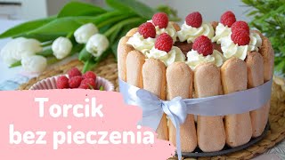 Przepyszny TORT bez pieczenia 🎂❤️ Jak zrobić swój pierwszy tort🍰 [upl. by Estella]