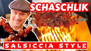 SALSICCIA STYLE SCHASCHLIK  Ein Spieß voll glück  Grill amp Chill  BBQ amp Lifestyle [upl. by Valma]