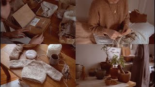 Knitting vlog January knits amp knitting journal [upl. by Creight]