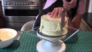 How to ganache a cake using the upside down method by Lets Eat Cake [upl. by Scarito330]