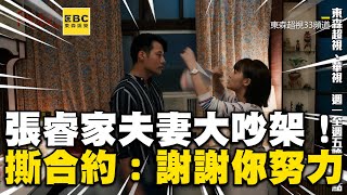 張睿家夫妻大吵架！怒撕試婚合約：謝謝你的努力 [upl. by Esinaej741]