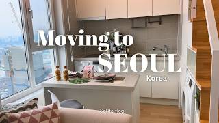 Moving to Seoul Korea  Apartment hunting 12 House tours Snowy Days Cafe hopping  VLOG [upl. by Lyndsie282]