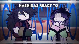 🪼 HASHIRAS react to GIYU as KIKUO [upl. by Laehpar]