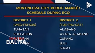 Schedule ng pamimili sa Muntinlupa City mahigpit na ipinatutupad [upl. by Sezen594]