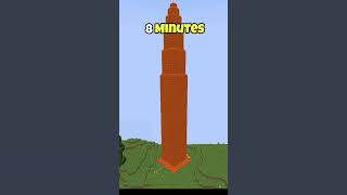 MINECRAFT Tower at DIFFERENT Times  もういいよ  minecraft shorts trending [upl. by Arvell]