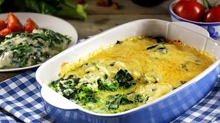 Recette  Gratin dépinards au parmesan [upl. by Vernita301]