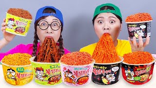 Convenience Store Spicy Noodle Mukbang DONA [upl. by Trah]