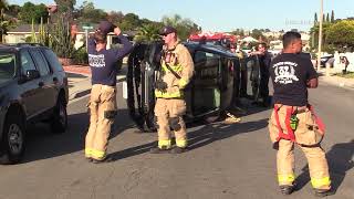 San Diego Overturned Crash 04112024 [upl. by Freeland]