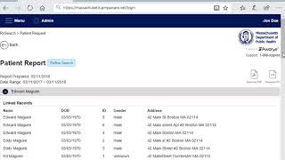 MassPAT Tutorial 5 Patient Search [upl. by Buzz807]