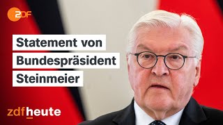 Steinmeier zum AmpelAus quotSchwierige Zeitenquot [upl. by Cassiani26]