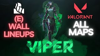 E Viper Wall Lineups 2024 for All Maps  Valorant [upl. by Enyaj]