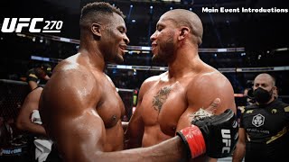 UFC 270  Bruce Buffer Introduces Ciryl Gane vs Francis Ngannou Main Event [upl. by Adiel]