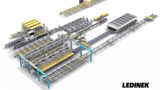 Complete production line for CROSS LAMINATED TIMBER CLT by Ledinek [upl. by Eissed200]