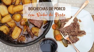 Bochechas de Porco cozinhadas lentamente com Vinho do Porto [upl. by Anitan17]