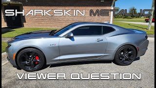 2023 Camaro LT1 Sharkskin Metallic  Viewer Question [upl. by Shayna862]