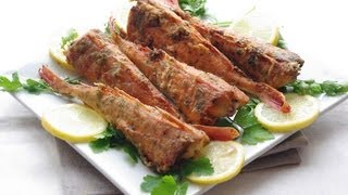 Recette de poisson frit à la marocaine Moroccan spicy fried fish recipe [upl. by Onairotciv]