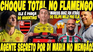 FLAMENGO CHOCADO DAVID LUIZ O AGENTE SECRETO POR DI MARIA NO MENGÃO BRAZ CAÇOU FELIPE MELLO [upl. by Ronel158]