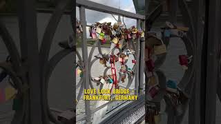 Visited the love lock bridge in Frankfurt filipinocoupleingermany travel filipinoingermany [upl. by Giordano]