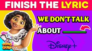 finish the lyrics disney edition  Most Popular DISNEY PRINCESS Songs 👸🎵  Music Quiz [upl. by Davison431]