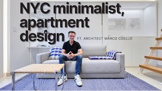 Minimalist Apartment Design  NYC MicroLiving with Architect Marco Coello  Client Experience [upl. by Enneyehc]