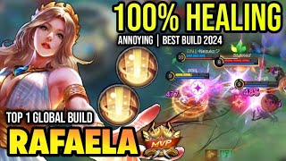 RAFAELA BEST BUILD 2024  BUILD TOP 1 GLOBAL RAFAELA GAMEPLAY  MOBILE LEGENDS✓ [upl. by Tait]