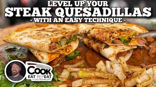 How to Level Up Your Steak Quesadillas  Blackstone Griddles [upl. by Une]