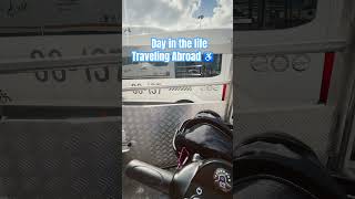 Day in the life of a traveling disabled person using a medical device ♿️🚀 wheelchairtravel [upl. by Nyl841]