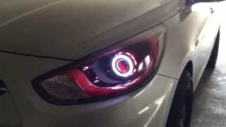 MODIFICACION DE FAROS HYUNDAI ACCENT [upl. by Hales]