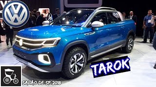 Nova Volkswagen Tarok  Picape conceito VW no salão do automóvel São Paulo 2018  Top Carros [upl. by Telford]