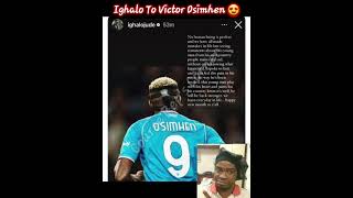 Ighalo To Victor Osimhen 😍football fifa soccer odionighalo VictorOsimhen support Highlight [upl. by Halet]