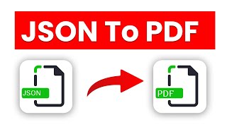 How to Convert JSON to PDF [upl. by Brause]