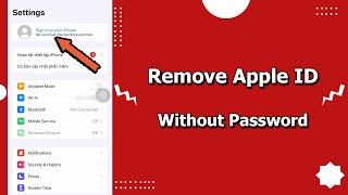 How to sign out of an Apple ID iCloud when forget the password  Remove Apple ID Without Password [upl. by Prisca]