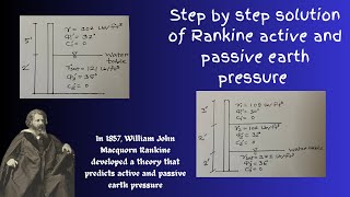 Rankine Active and Passive Earth Pressure  Step by Step Solution  Part 01 [upl. by Samoht]