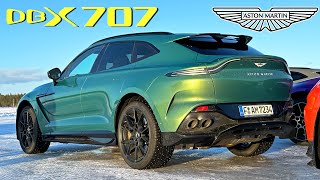 Aston Martin DBX 707  REVIEW on FROZEN LAKE [upl. by Huskamp]