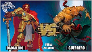 CABALLERO vs GUERRERO ARMAS  Duelos Furia Extendido  Mitos y Leyendas TCG [upl. by Adnal]