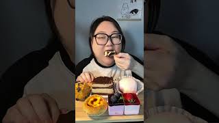 mukbang mousse cake dessert [upl. by Bakki]