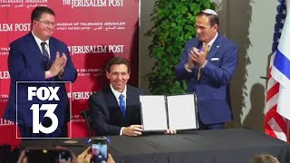 Florida governor signs bill that targets hate crimes into law following AntiSemitic incidents’ in t [upl. by Brandy693]