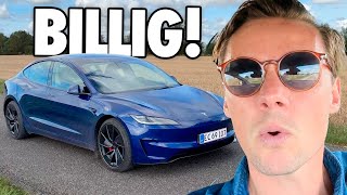 Imponerende og billig men ALT for selvsikker – Tesla Model 3 PERFORMANCE 2024 [upl. by Alekahs]